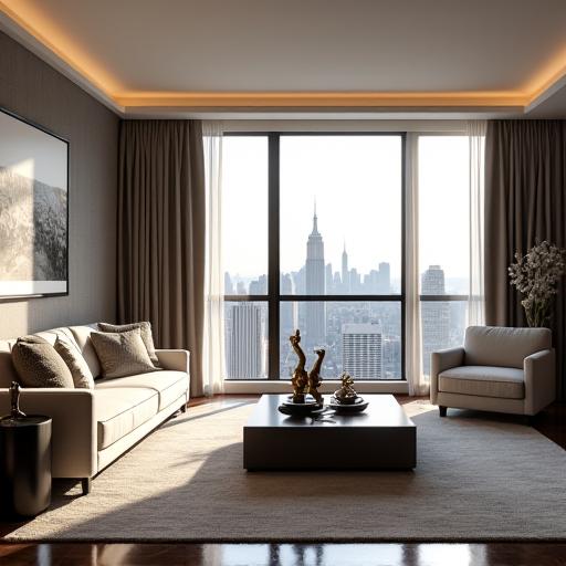 Thumbnail of Park Avenue Penthouse living room.